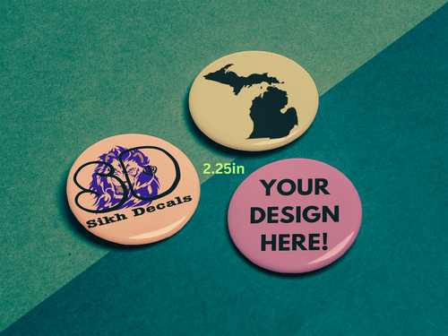 3 Pack Custom 2.25 inch Button